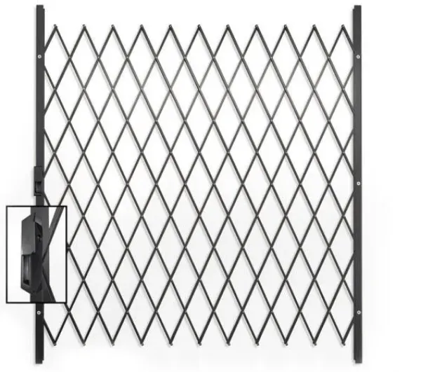 Saftidor G Slamlock Security Gate - 1800mm x 2000mm Charcoal