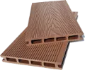 Cedar Composite Decking Board with Wood Grain and Grooved Sides