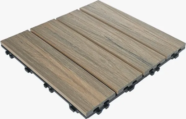 Maple DIY Decking Tile with Co-Extruded Design